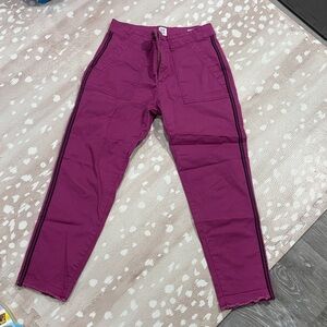 GAP Magenta Girlfriend Khaki Pants